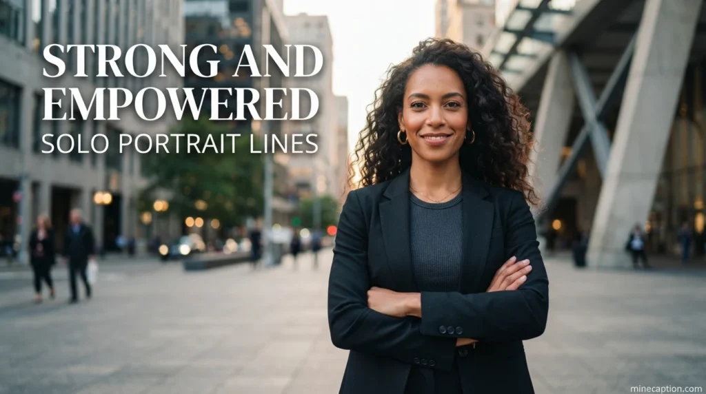 Strong and Empowered Solo Portrait Lines