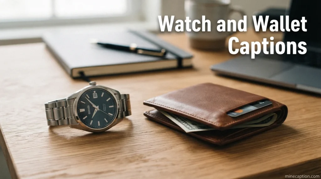 Watch and Wallet Captions