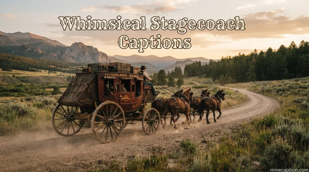 Whimsical Stagecoach Captions