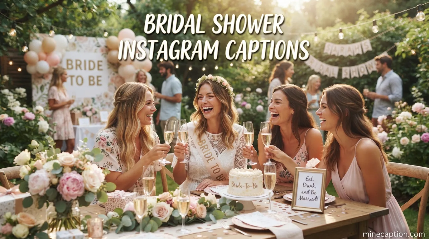 Bridal Shower Instagram Captions