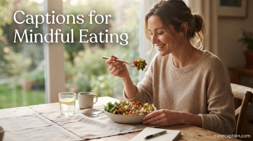 Captions for Mindful Eating