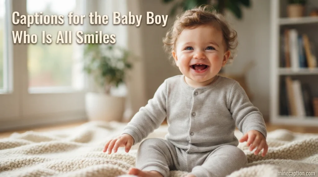 Captions for the Baby Boy Who Is All Smiles