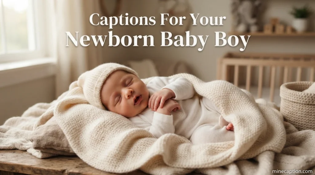 Captions for Your Newborn Baby Boy