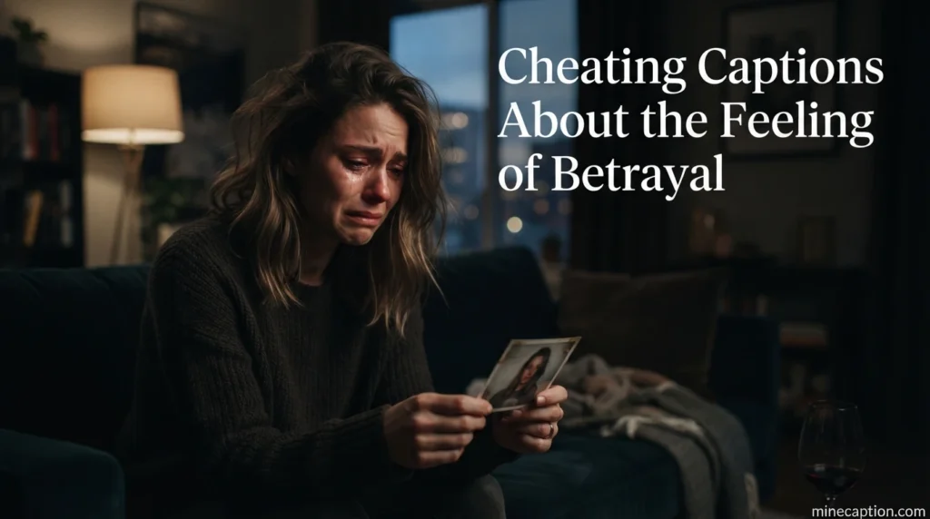 Cheating Captions About the Feeling of Betrayal