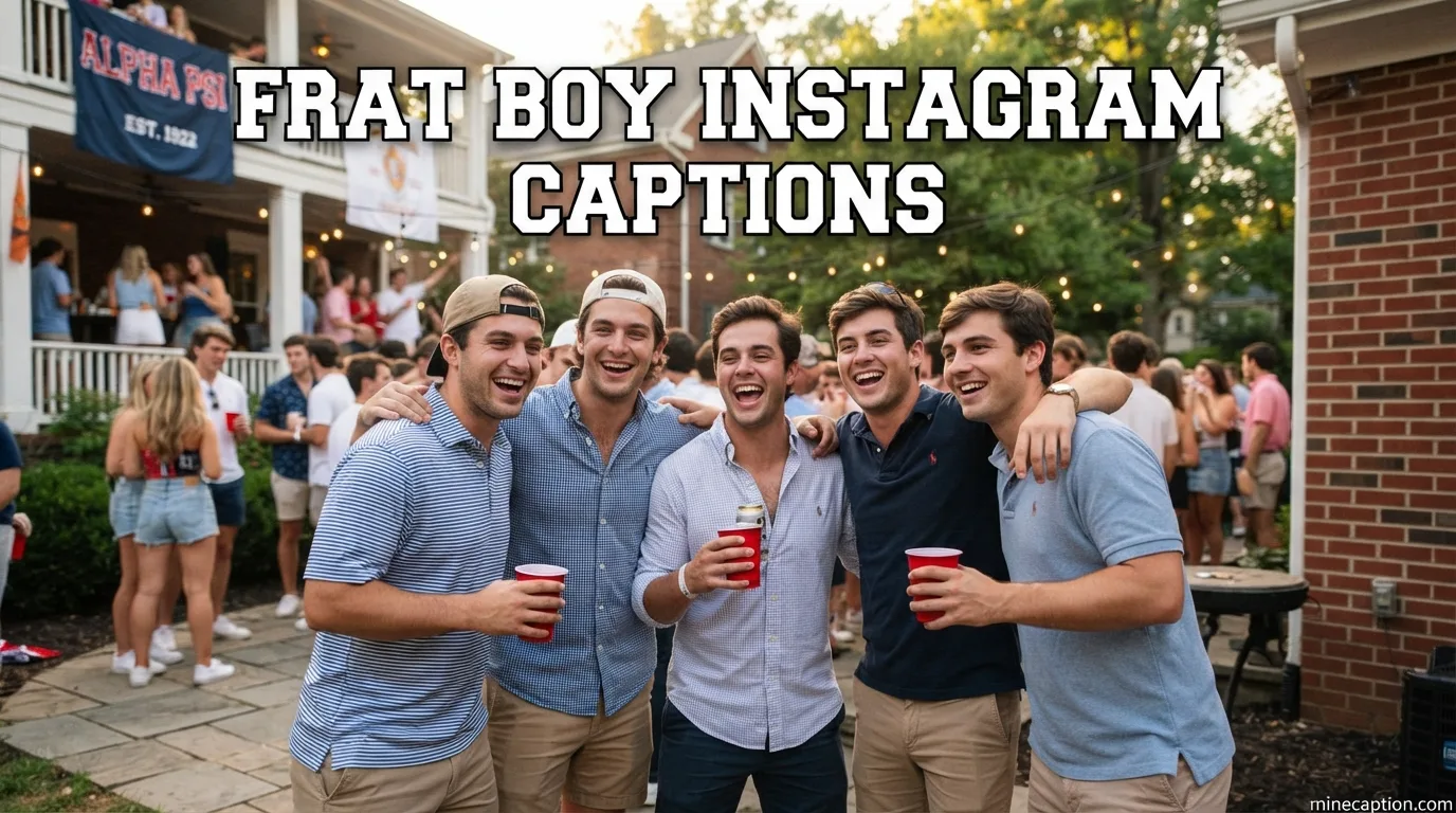 Frat Boy Instagram Captions