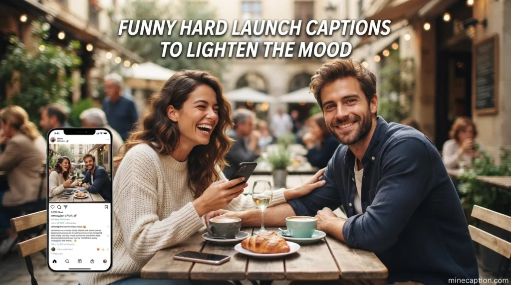 Funny Hard Launch Captions to Lighten the Mood