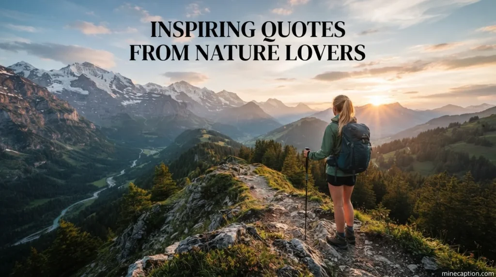 Inspiring Quotes from Nature Lovers