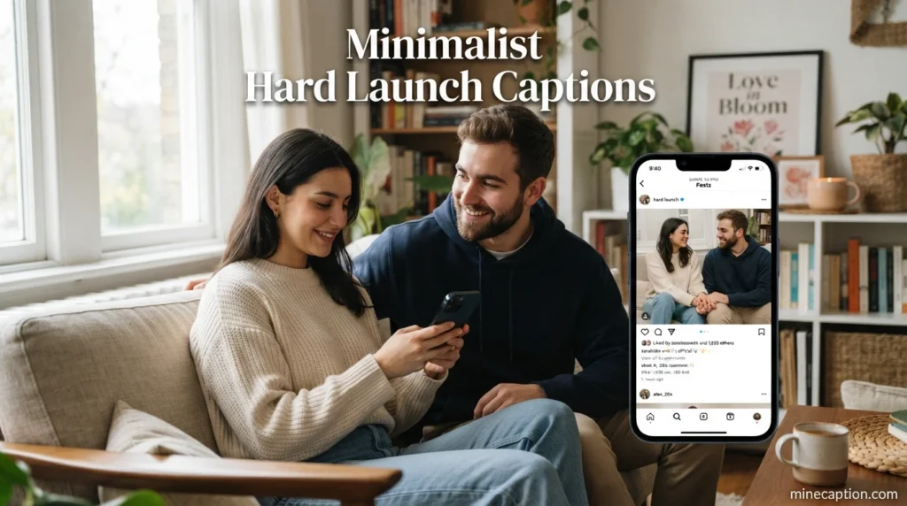 Minimalist Hard Launch Captions