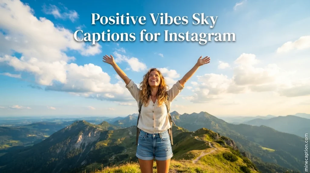 Positive Vibes Sky Captions for Instagram