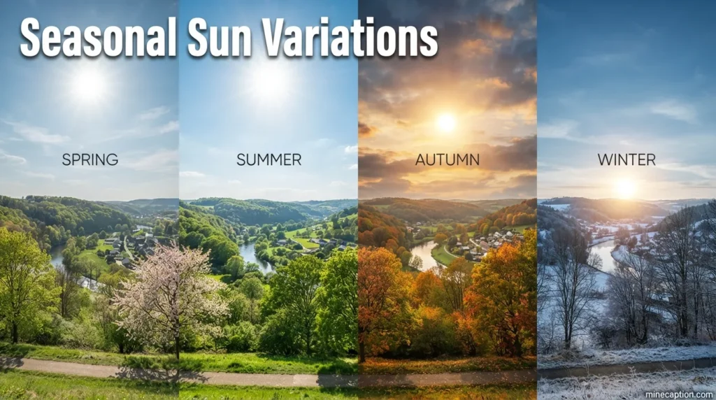Seasonal Sun Variations