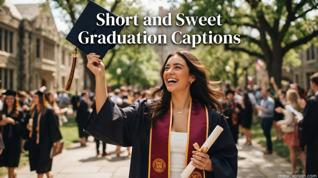 Short and Sweet Graduation Captions