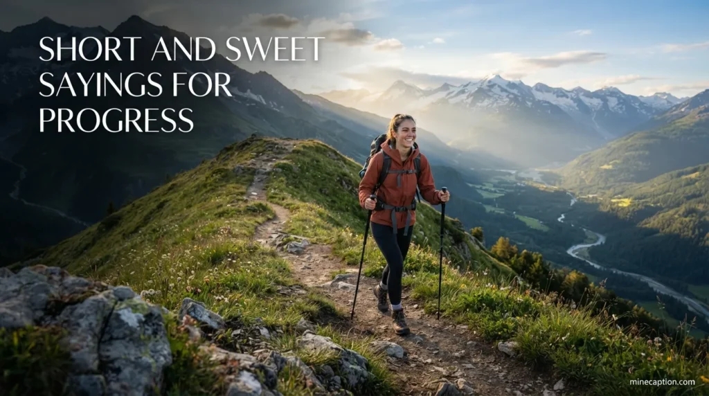 Short and Sweet Sayings for Progress