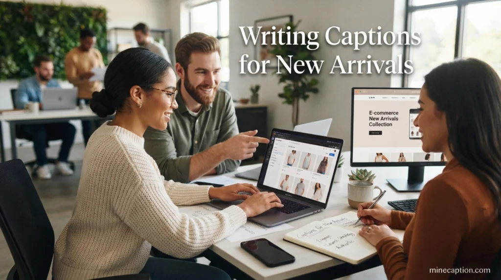 Writing Captions for New Arrivals