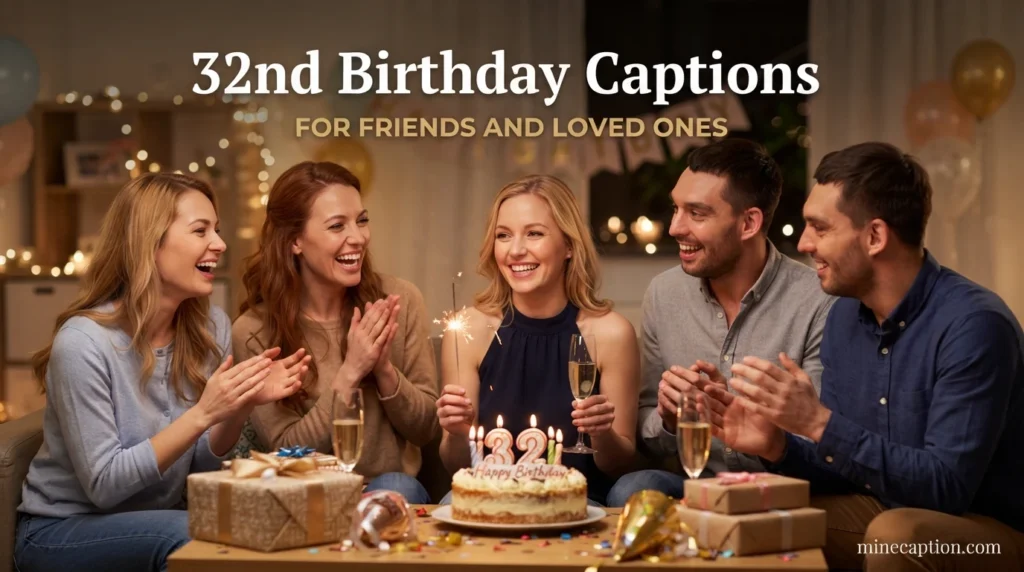 32nd Birthday Captions for Friends and Loved Ones