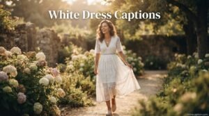 White Dress Captions