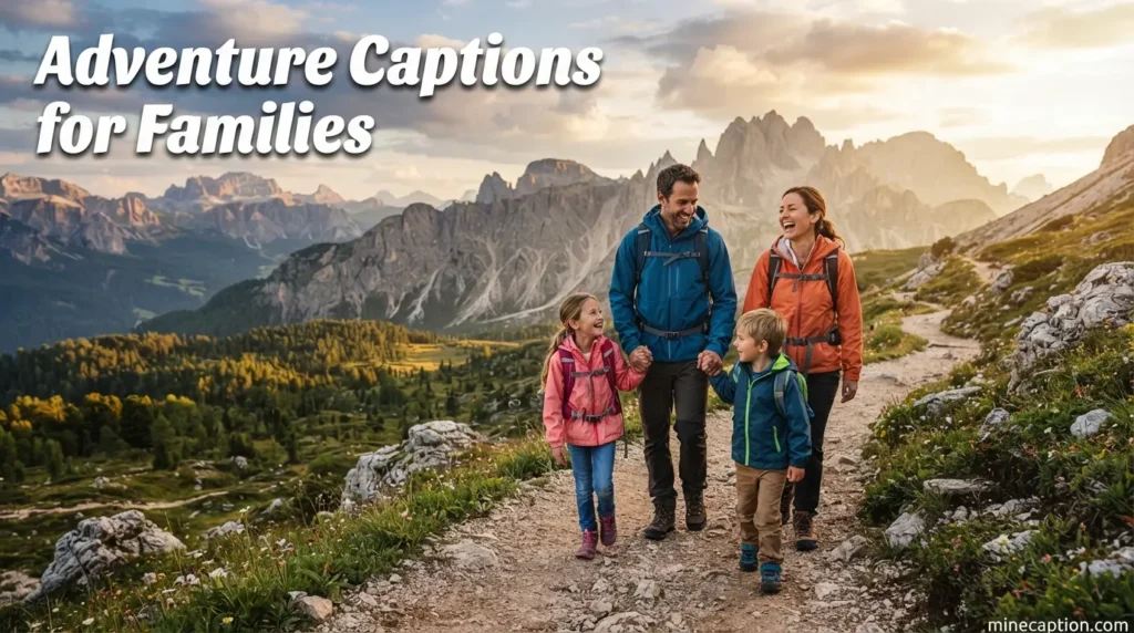 Adventure Captions for Families