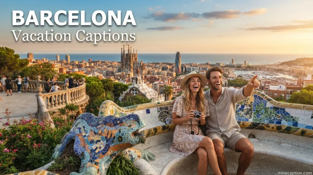 Barcelona Vacation Captions