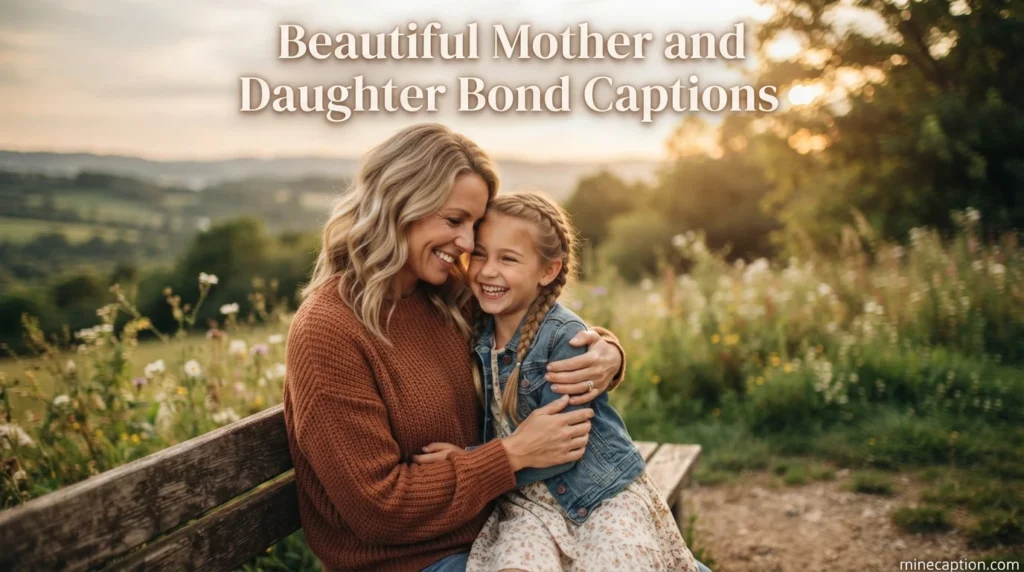 Beautiful Mother and Daughter Bond Captions