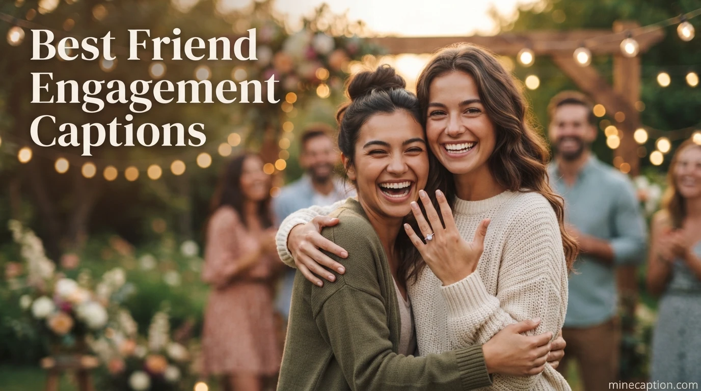 Best Friend Engagement Captions