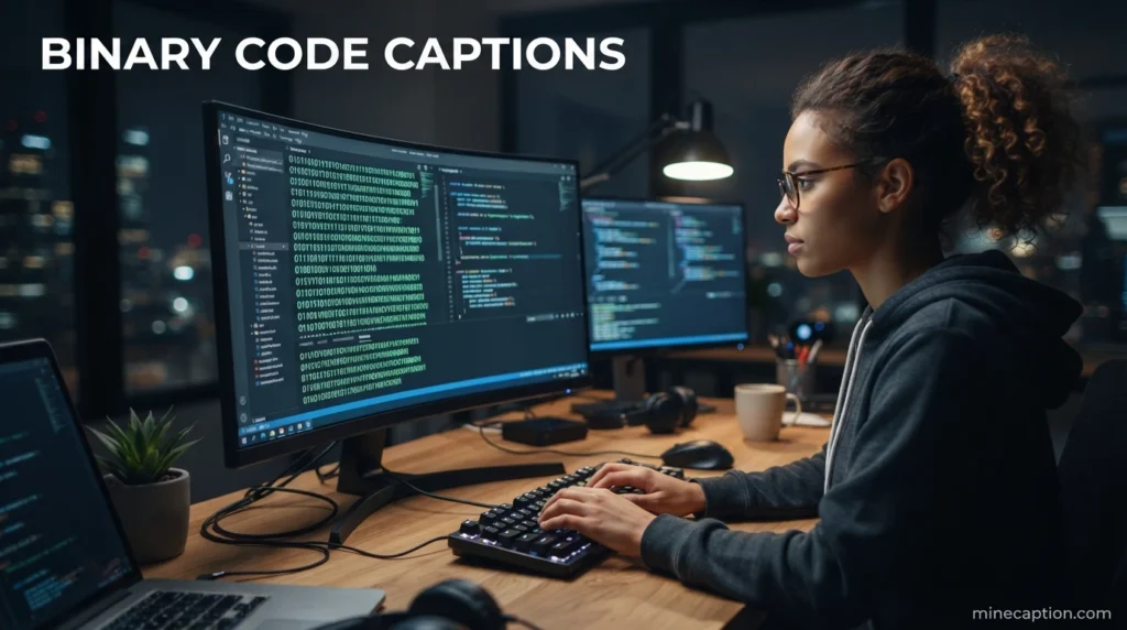 Binary Code Captions