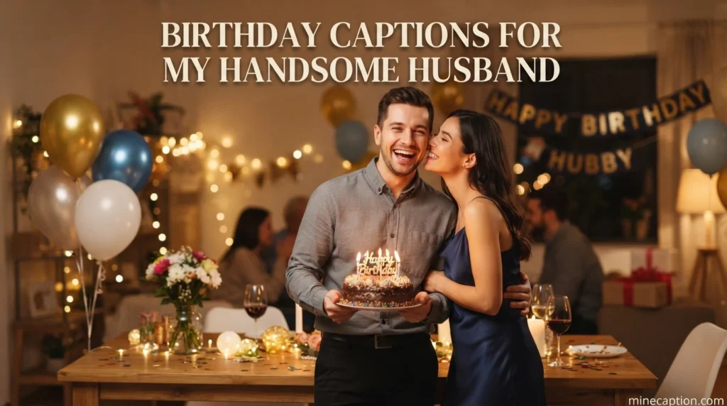 Birthday Captions for My Handsome Husband