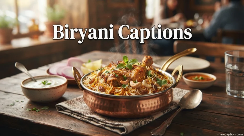 Biryani Captions
