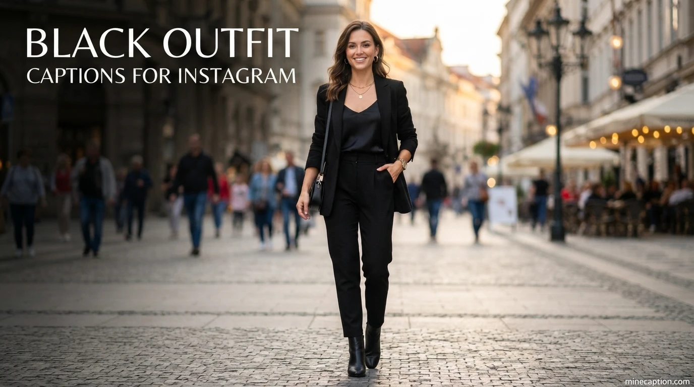 Black Outfit Captions For Instagram