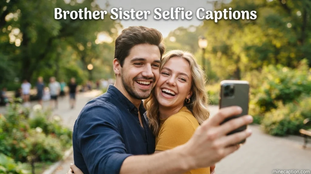 Brother Sister Selfie Captions