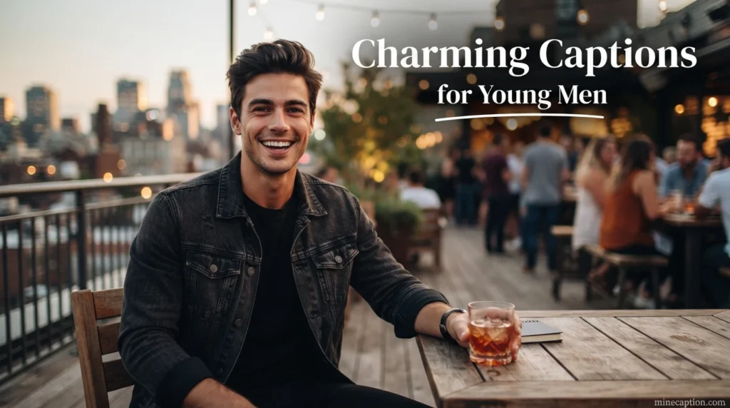 Charming Captions for Young Men