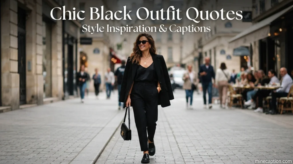 Chic Black Outfit Quotes
