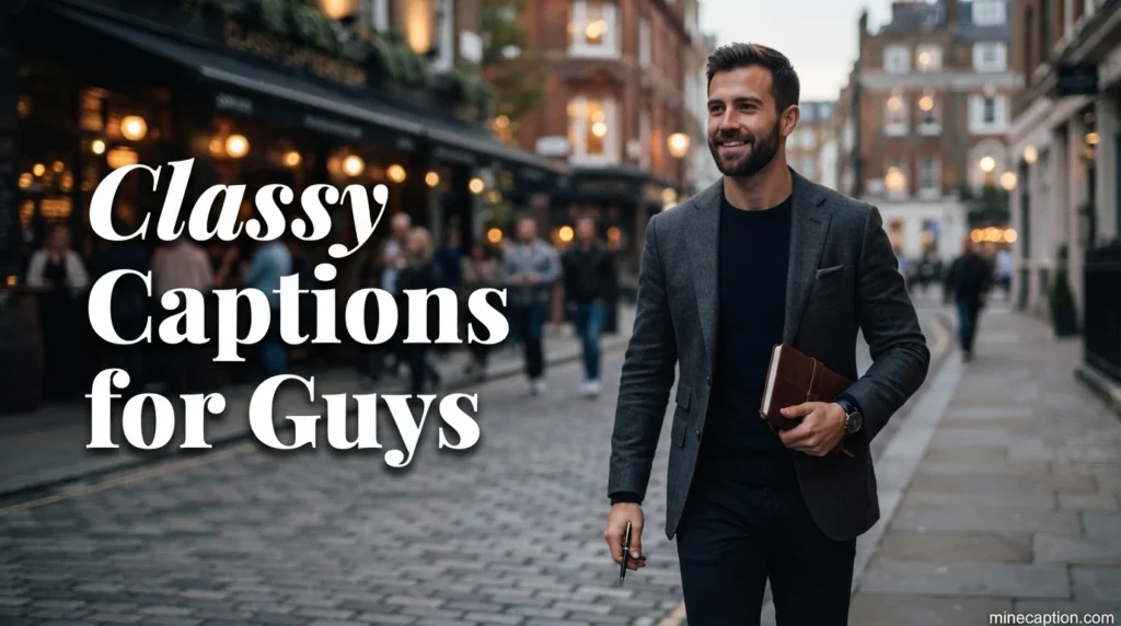 Classy Captions for Guys