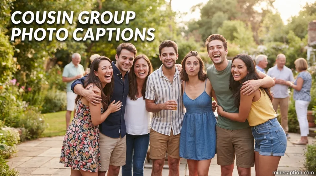 Cousin Group Photo Captions