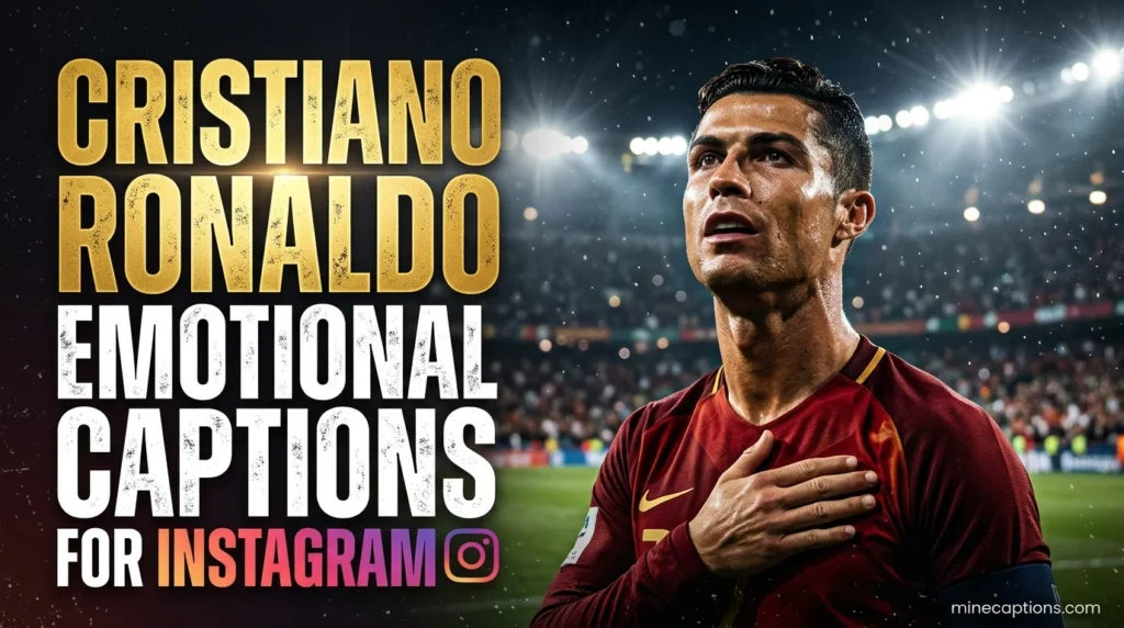 Cristiano Ronaldo Emotional Captions for Instagram