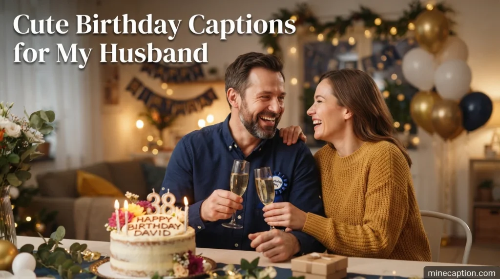 Cute Birthday Captions for My Husband