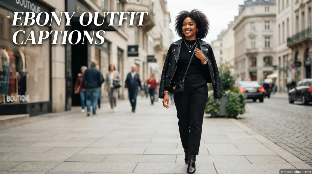 Ebony Outfit Captions