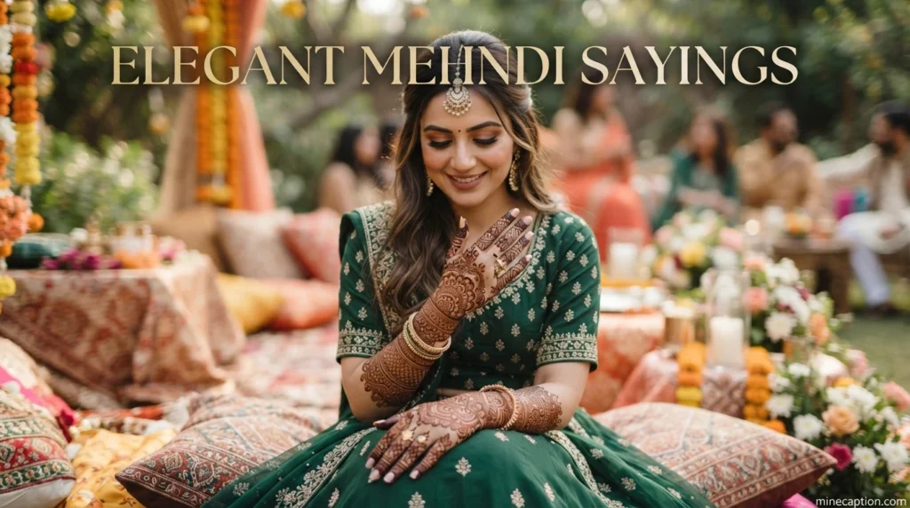 Elegant Mehndi Sayings