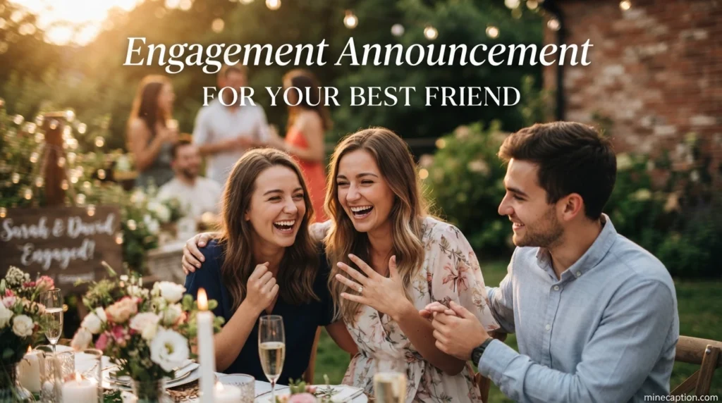 Engagement Announcement for Your Best Friend