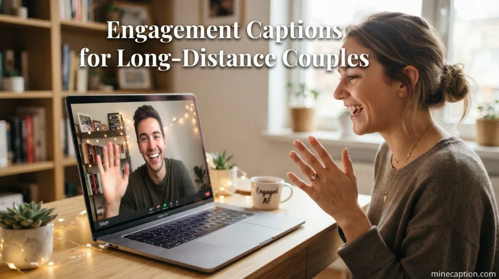 Engagement Captions for Long-Distance Couples