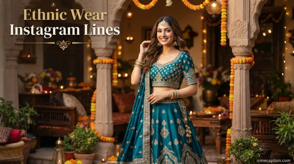 Ethnic Wear Instagram Lines