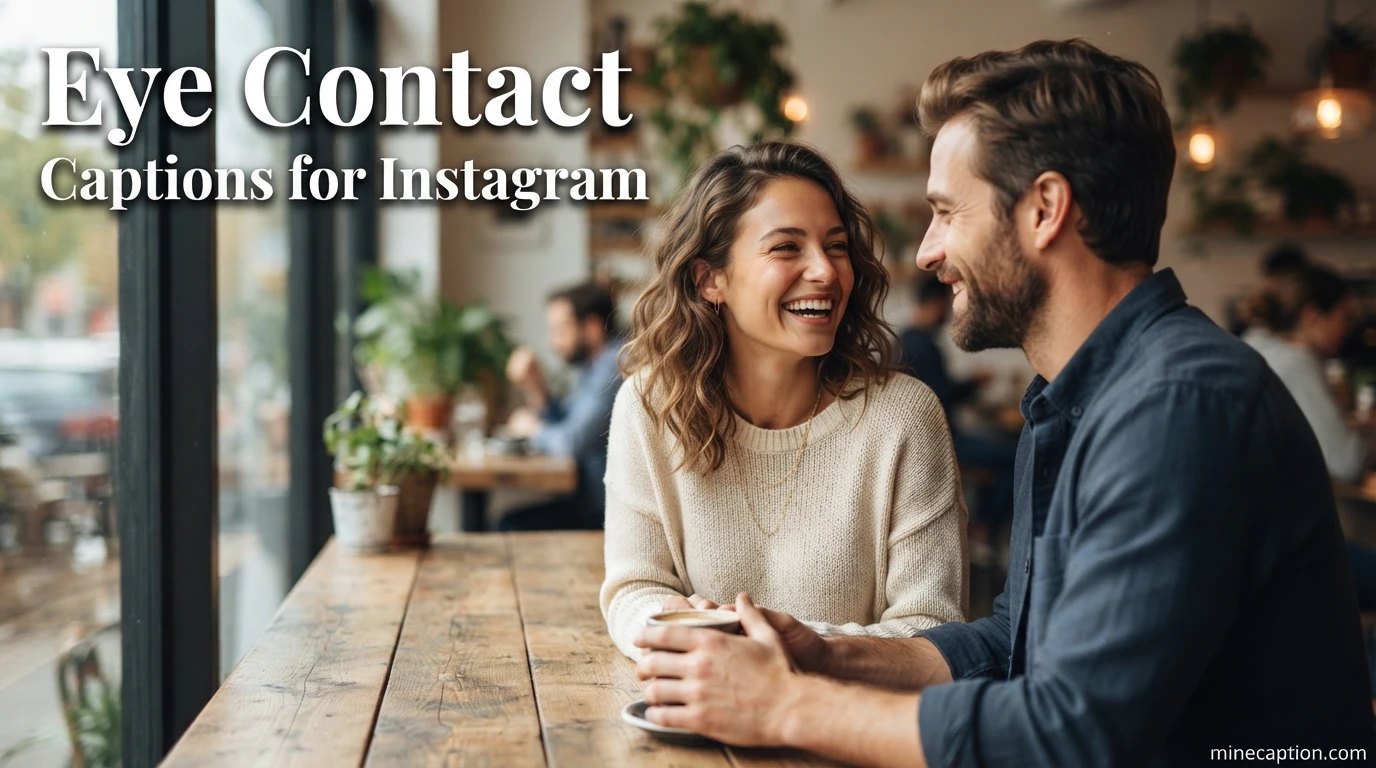 Eye Contact Captions for Instagram
