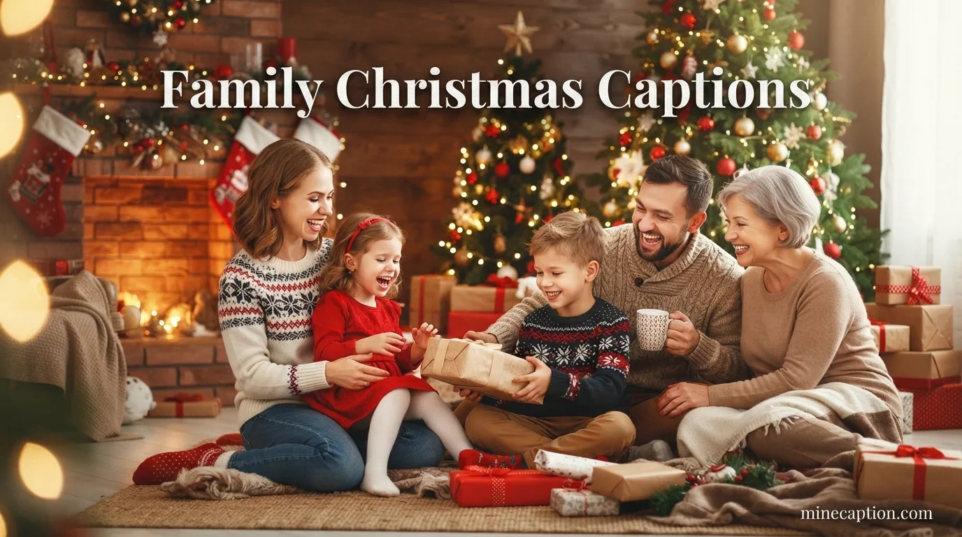 Family Christmas Captions