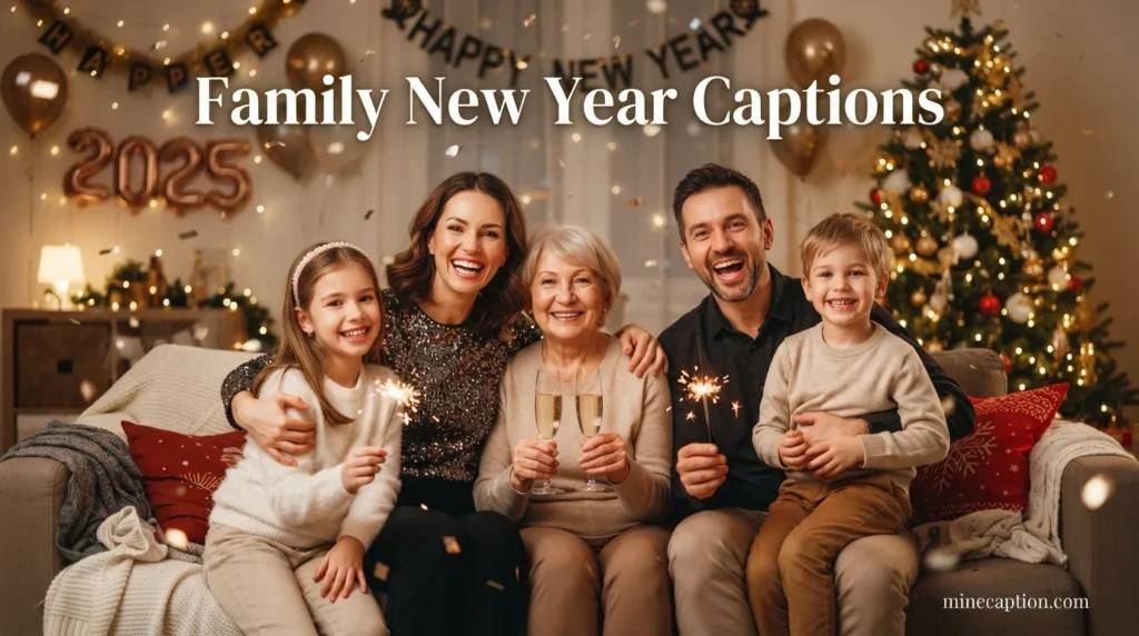 Family New Year Captions