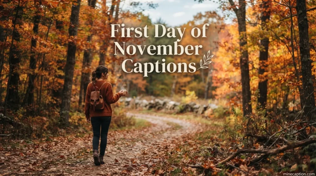 First Day of November Captions