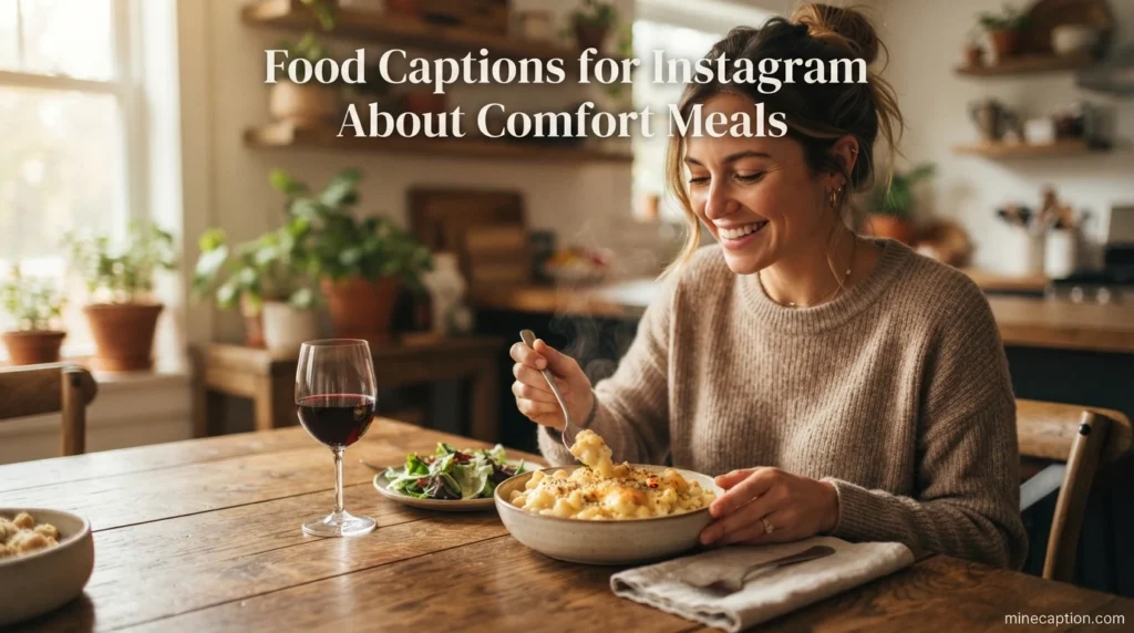 Food Captions for Instagram About Comfort Meals