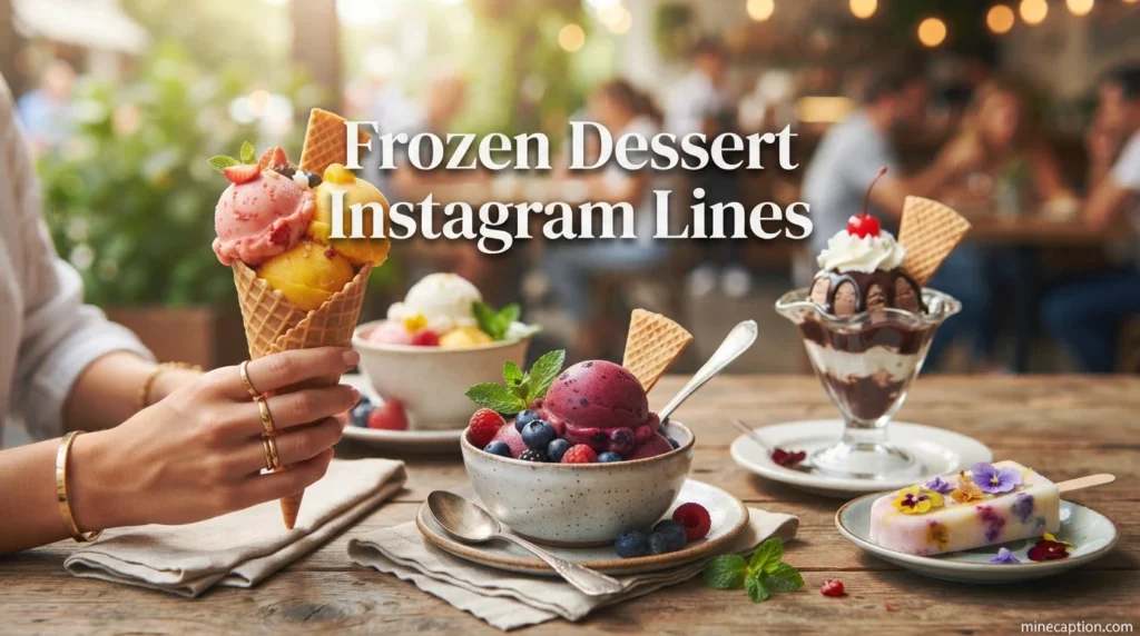Frozen Dessert Instagram Lines