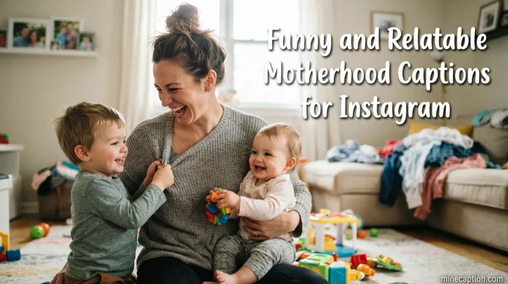 Funny and Relatable Motherhood Captions for Instagram