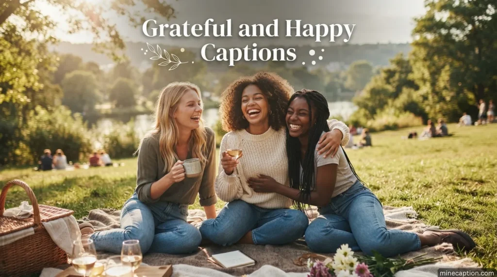 Grateful and Happy Captions