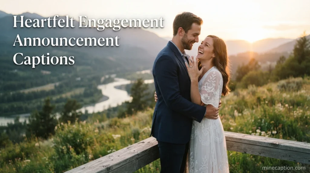 Heartfelt Engagement Announcement Captions