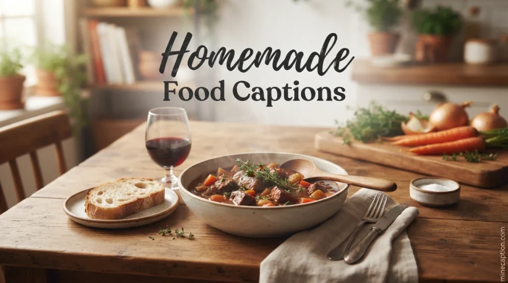 Homemade Food Captions
