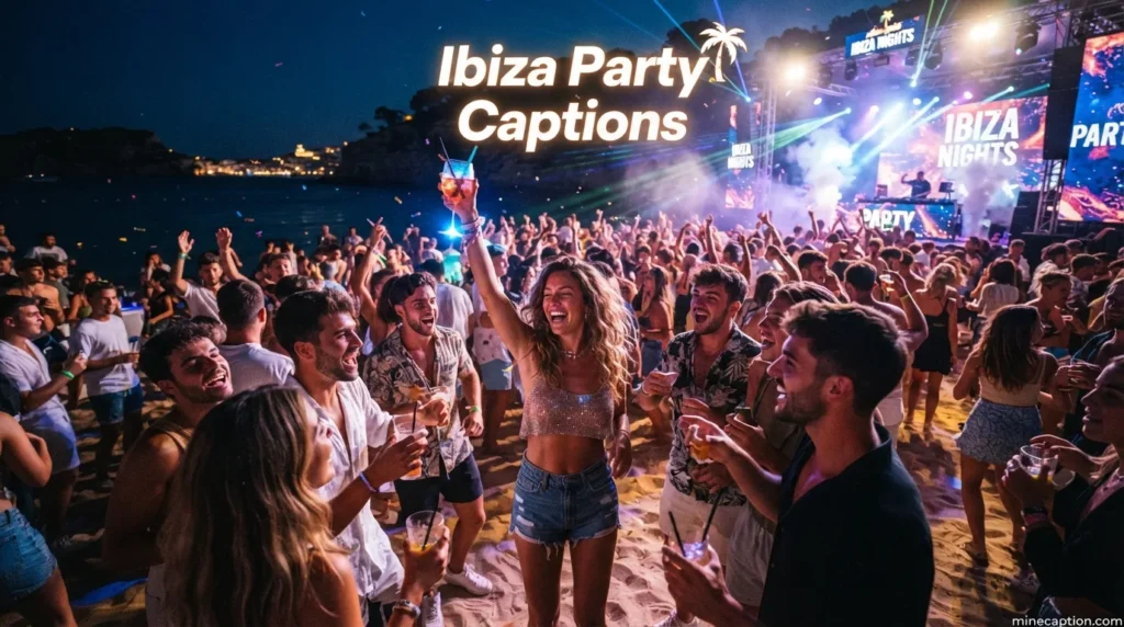 Ibiza Party Captions